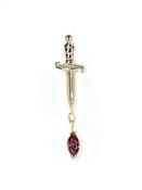 Auris Bloodrunner Dagger Threaded Stud Earring, 14k Yellow Gold image