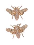 Anatometal Bee Push-In Stud Earring, 18k Rose Gold image