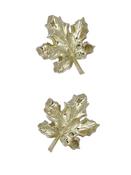 Anatometal Maple Leaf Push-In Stud Earring, 18k Yellow Gold image