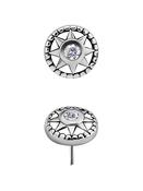 Tribal Star Push-In Stud Earring, CoCr NF image