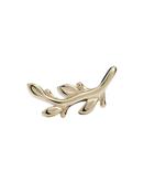 Mini Olive Branch Threaded Stud Earring, 14k Yellow Gold image