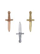 BVLA Slasher Dagger Push-In Stud Earring, 14k Yellow Gold image