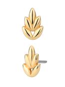 5-Petal Leaf Push-In Stud Earring, 14k Yellow Gold image