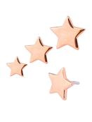 Star Push-In Stud Earring, 14k Rose Gold (Size: 4.0mm) image