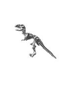 FoesJewelry T-Rex Threaded Stud Earring, Large, 14k White Gold image