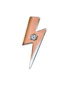 Auris Diamond Lightning Bolt Threaded Stud Earring, 14k Rose Gold image