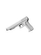 FoesJewelry Pistol Threaded Stud Earring, 14k White Gold image