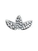BVLA Hammered Firefly Threaded Stud Earring, 14k White Gold