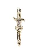 Auris Amadeus Dagger Threaded Stud Earring, 14k Yellow Gold image