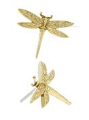 Anatometal Dragonfly Push-In Stud Earring, 18k Yellow Gold image