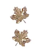 Anatometal Maple Leaf Threaded Stud Earring, 18k Rose Gold image