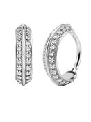 Double Sided Eternity Clicker Earring, Conch Ring, Steel image