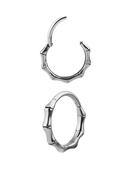 Bamboo Clicker Earring, Steel image