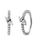 Single Marquise Eternity Clicker Earring, Conch Ring, Steel image