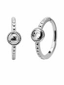 Rose Cut CZ Clicker Earring, Conch Ring, Steel image