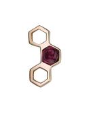 BVLA Honeycomb Threaded Stud Earring, 14k Rose Gold image