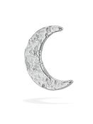 BodyGems New Moon Threaded Stud Earring, 14k White Gold image