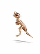 BodyGems T-Rex Threaded Stud Earring, 14k Rose Gold image