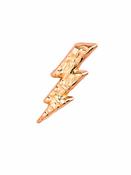 BodyGems Lightning Bolt Push-In Stud Earring, 14k Rose Gold image