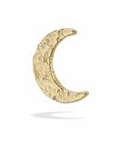 BodyGems New Moon Threaded Stud Earring, 14k Yellow Gold image