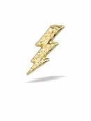 BodyGems Lightning Bolt Push-In Stud Earring, 14k Yellow Gold image