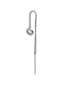 Pave Circle Threader Chain, Steel image