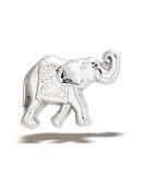 BodyGems Elephant Threaded Stud Earring, 14k White Gold image