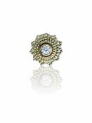 FoesJewelry Sol Threaded Stud Earring, 14k Yellow Gold