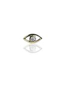 FoesJewelry Gem Eye Threaded Stud Earring, 14k Yellow Gold image