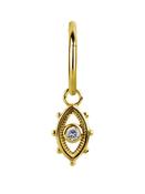 Eye Charm for Clicker Hoop, 18k Yellow Gold image