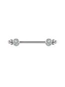 Nipple Barbell Tribead Gems, Titanium image