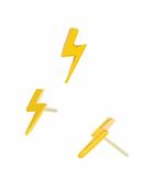 Junipurr Lightning Bolt Push-In Stud Earring, 14k Yellow Gold image