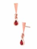 Junipurr Till Death Push-In Stud Earring, 14k Rose Gold image