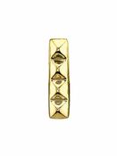BVLA Pyramid Strip Threaded Stud Earring, 14k Yellow Gold image