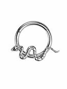 Snake Daith Clicker Earring, Titanium, 8-10mm image