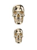 BVLA Skull Threaded Stud Earring, 14k Yellow Gold image