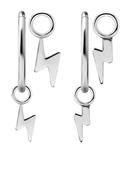 Lightning Bolt Charm for Clicker Hoop, Titanium image