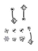 Beaded Sun Rook Bar, Titanium (Upgrade Ball: 2.5mm Gem) image