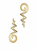 BVLA Unalome Push-In Stud Earring, 14k Yellow Gold image