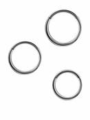 Gold Clicker Hoop, 18ga, Medium, 18k White Gold (Ring Internal Diameter: 9mm) image