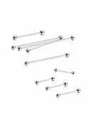 Implant Grade Titanium Straight Barbell (Barbell Length: Large, over 20mm) image