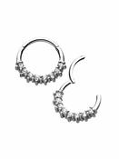 8-Gem Daith Clicker Earring, Steel, 10mm image