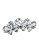 Double Prium Cluster Push-In Stud Earring, Titanium image