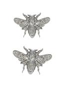 Anatometal Bee Push-In Stud Earring, 18k White Gold image