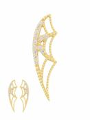 BVLA Charlotte's Web Double-Threaded Stud Earring, 14k Yellow Gold image