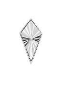 Laser Kite Push-In Stud Earring, 14k White Gold image