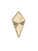 Laser Kite Push-In Stud Earring, 14k Yellow Gold image