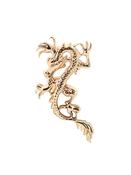 Oriental Dragon Threaded Stud Earring, 14k Rose Gold image