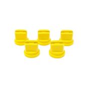Yellow 020 Flat Fan Nozzles - 5 x 110°