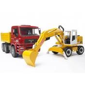 BRUDER Man TGA Construction Truck with Liebherr Excavator image